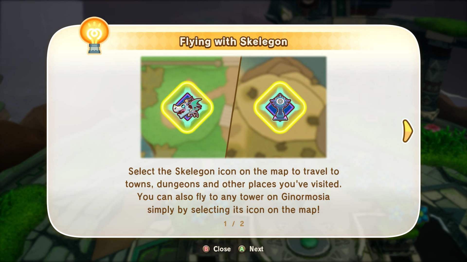 You can choose any points to quickly travel through Skelegon (Image via LEVEL5 Inc. || YouTube/@SleepyLongplays)
